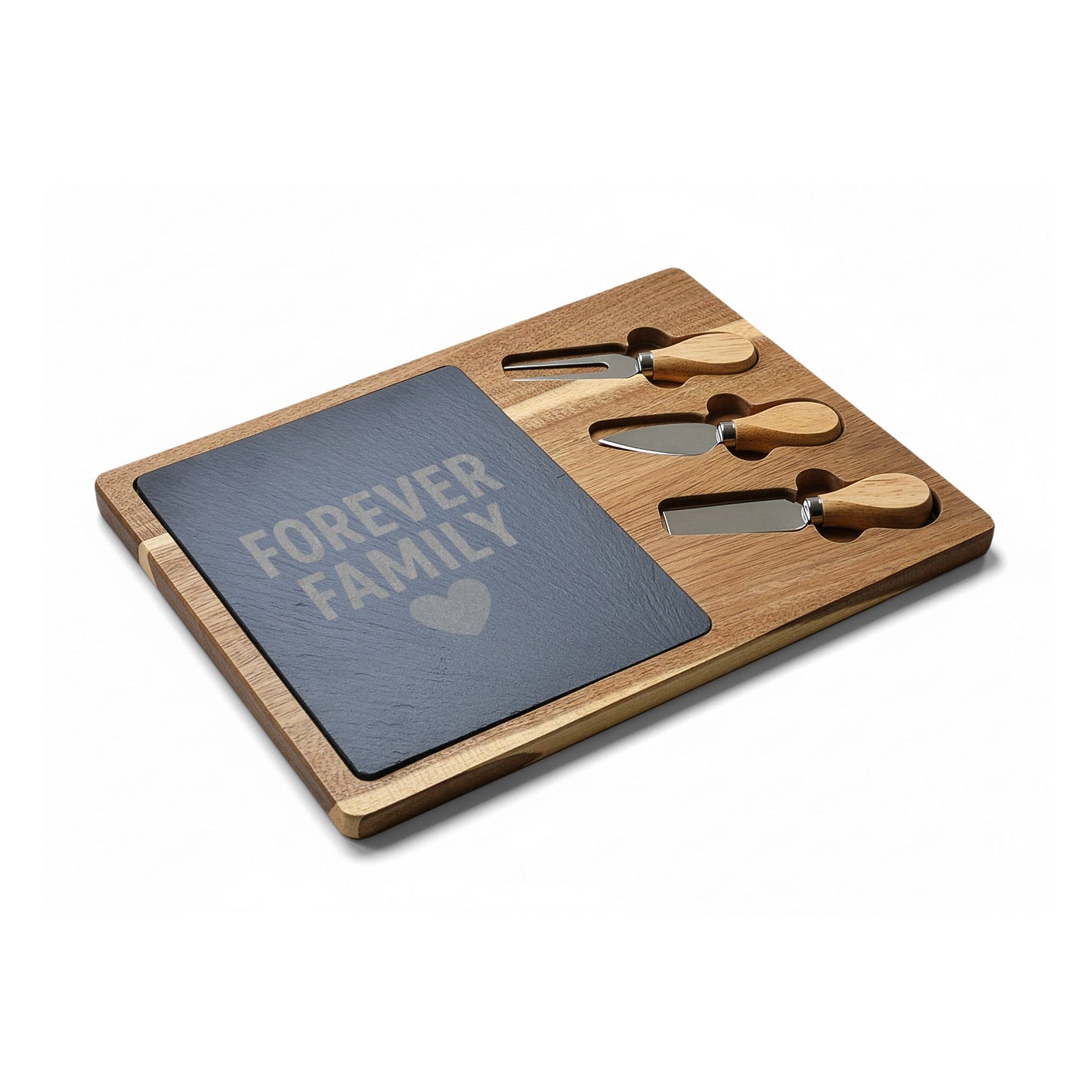 Engraved Charcuterie Board - Forever Family