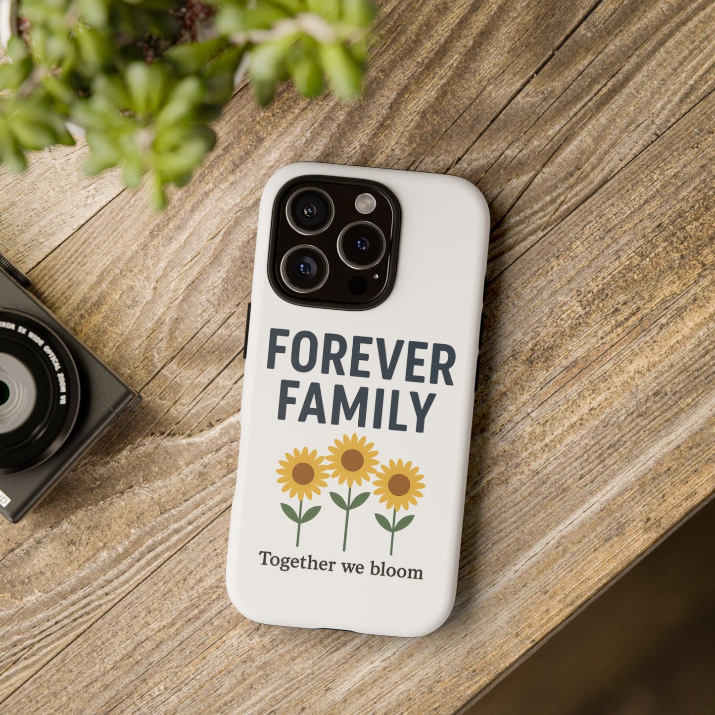 Forever Family Phone Case — Sunflower "Together We Bloom" Protective Cover