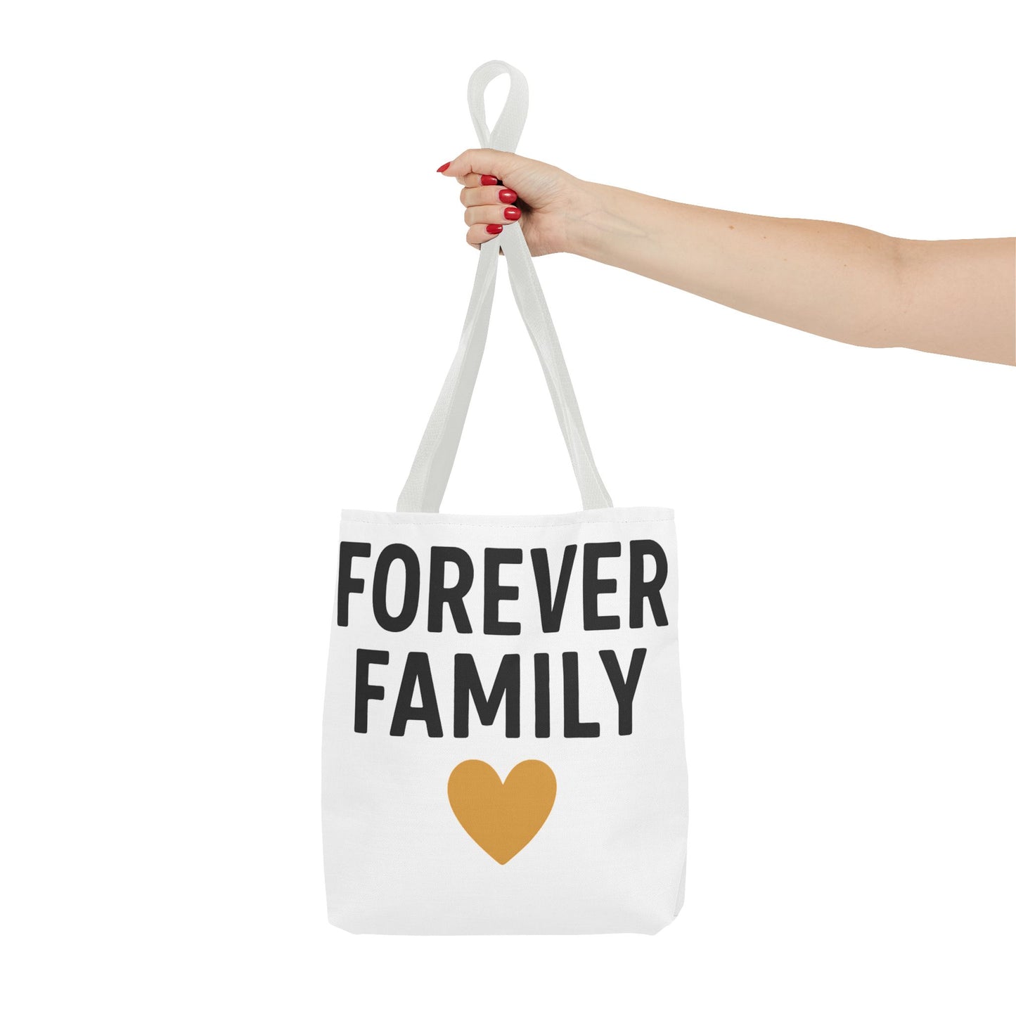 Forever Family Heart Tote Bag — Love Canvas Tote