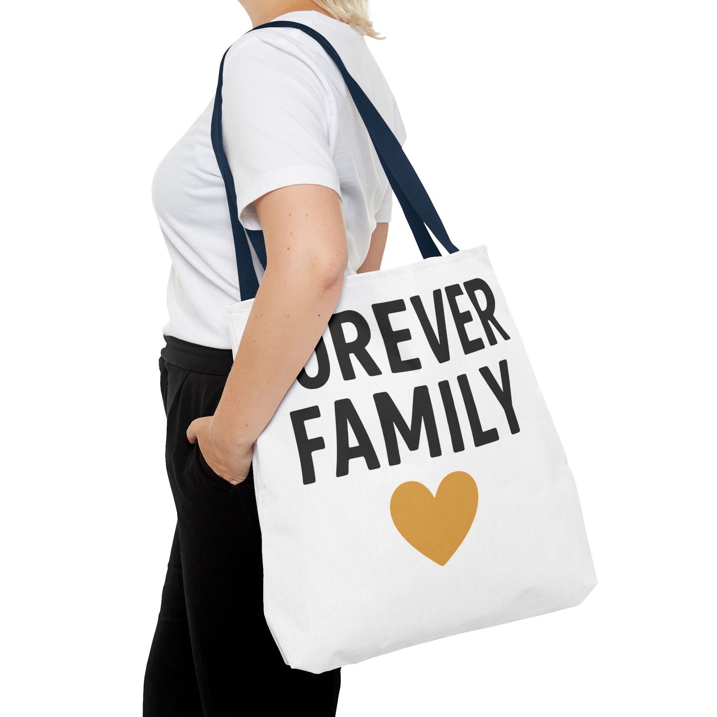 Forever Family Heart Tote Bag — Love Canvas Tote