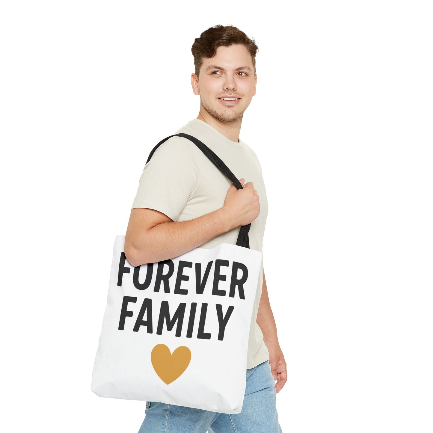 Forever Family Heart Tote Bag — Love Canvas Tote