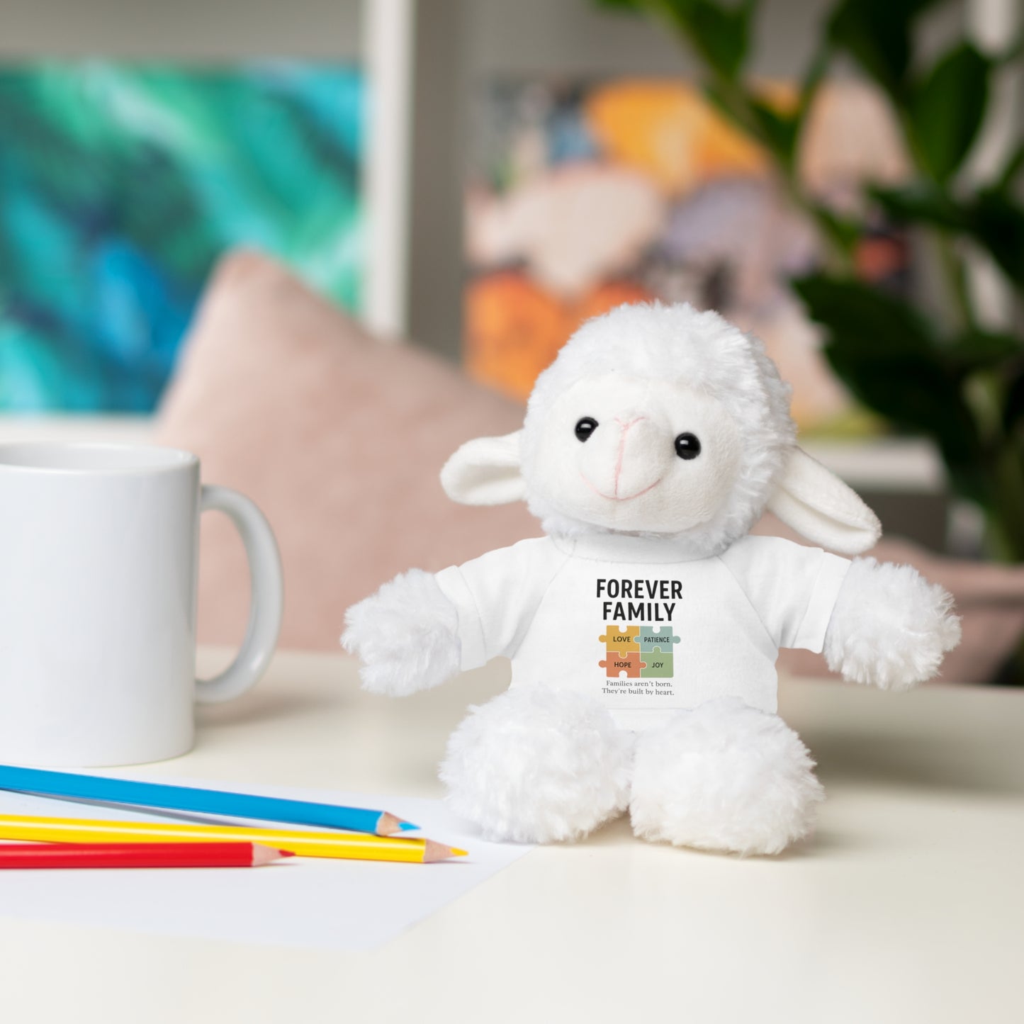 "Forever Family" Plush Bear with Tee