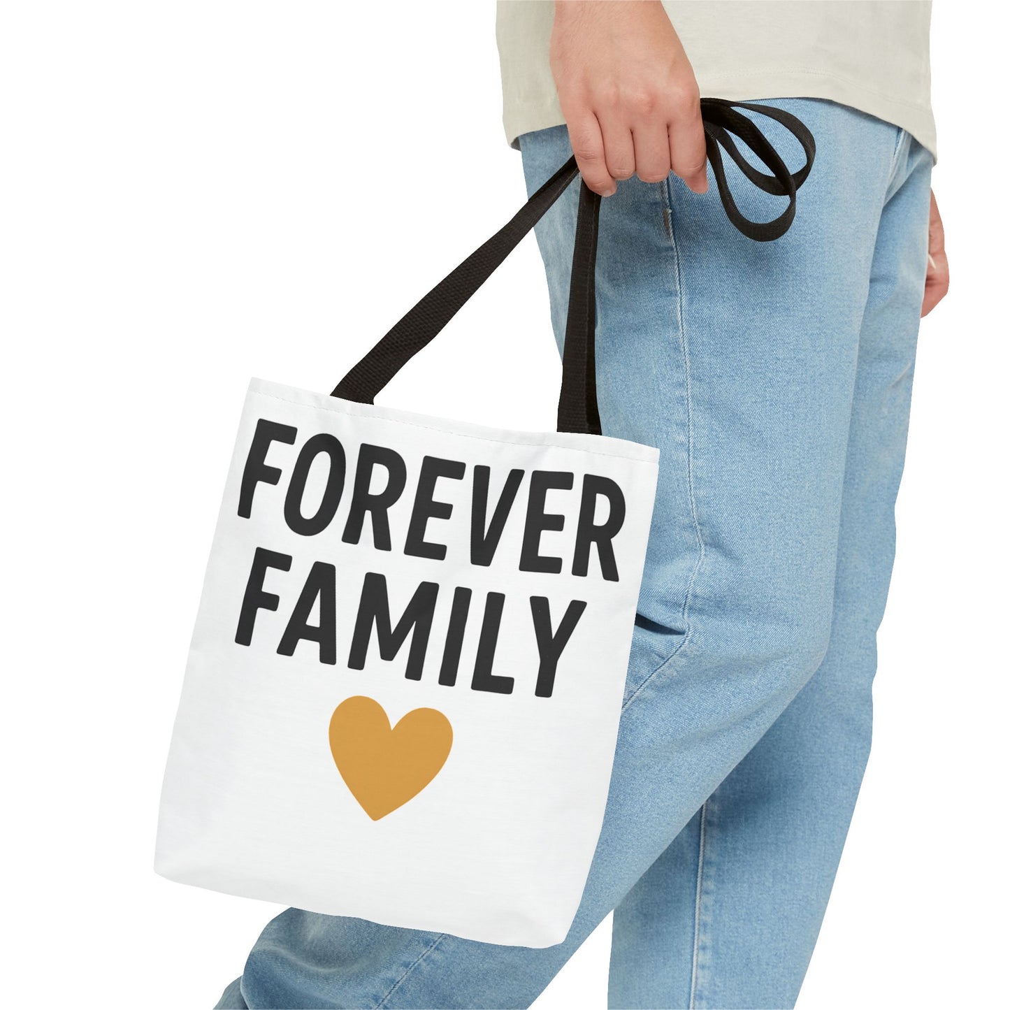 Forever Family Heart Tote Bag — Love Canvas Tote