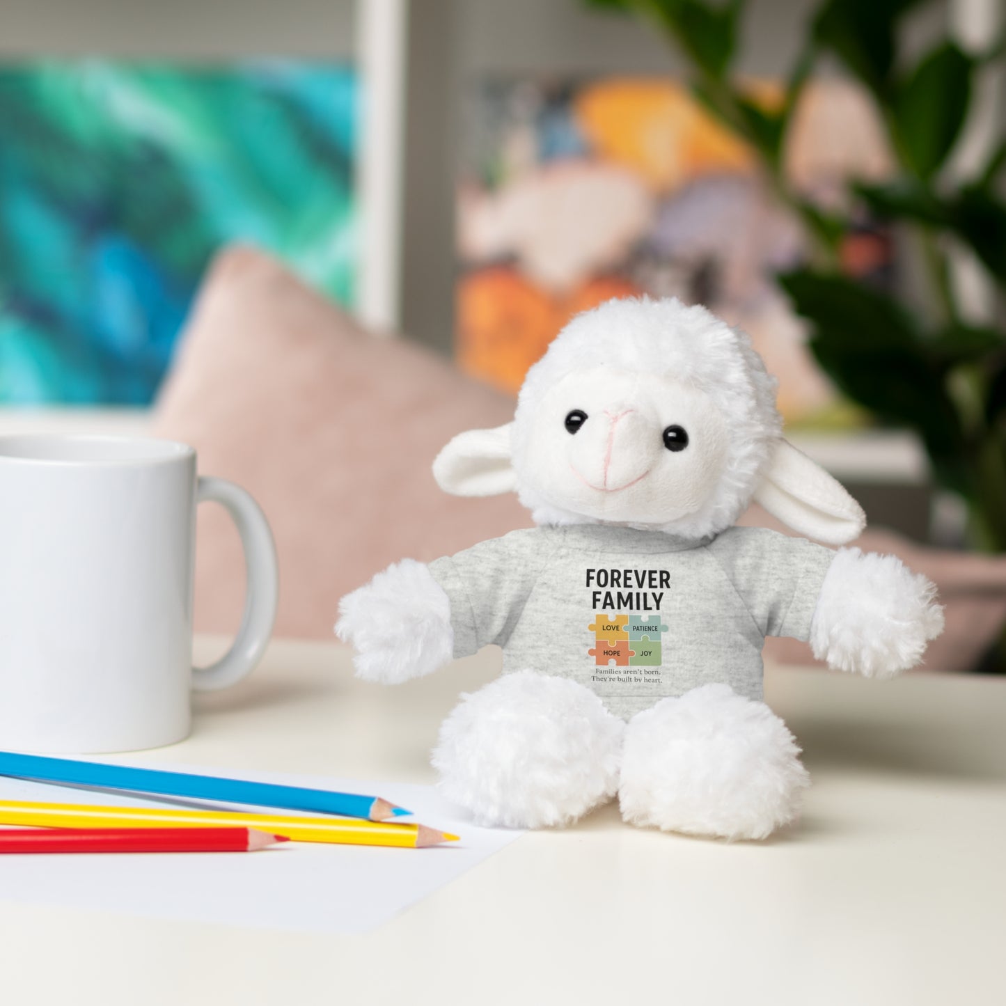 "Forever Family" Plush Bear with Tee