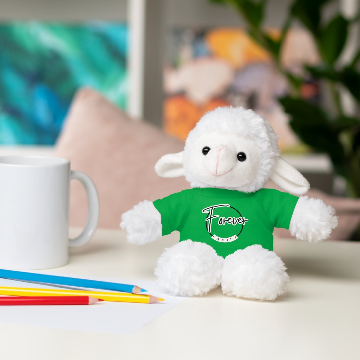 Forever Family Plush Bear with T‑Shirt