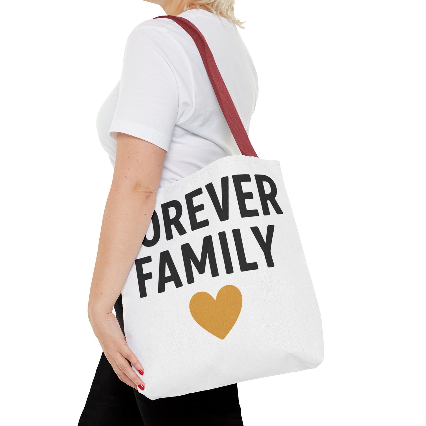 Forever Family Heart Tote Bag — Love Canvas Tote