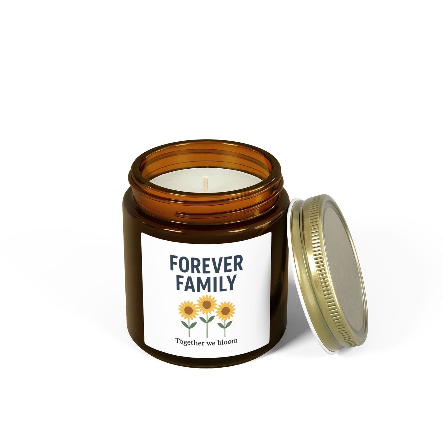 Soy Candle – "Forever Family" Scented Jar (4oz & 9oz)