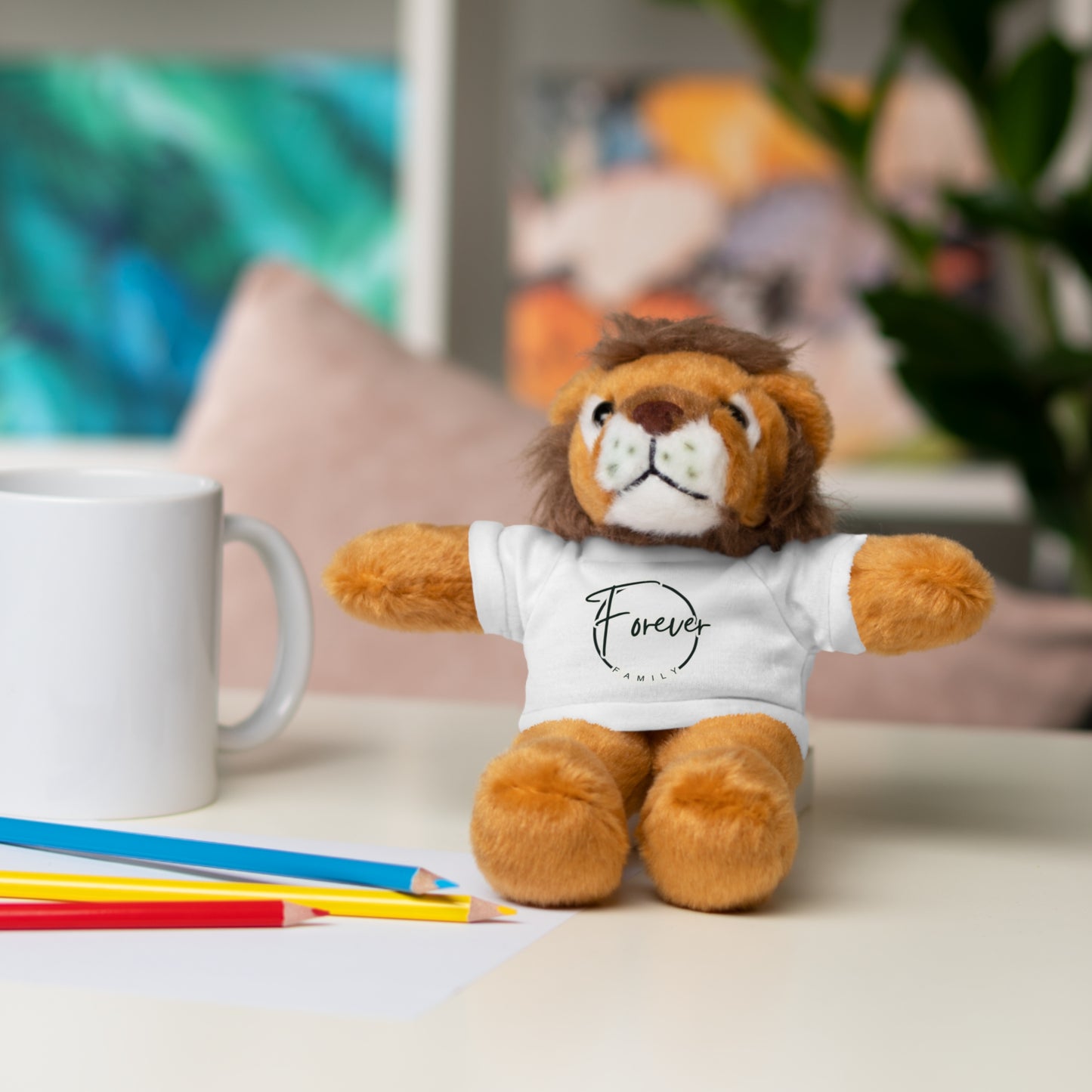 Forever Family Plush Bear with T‑Shirt
