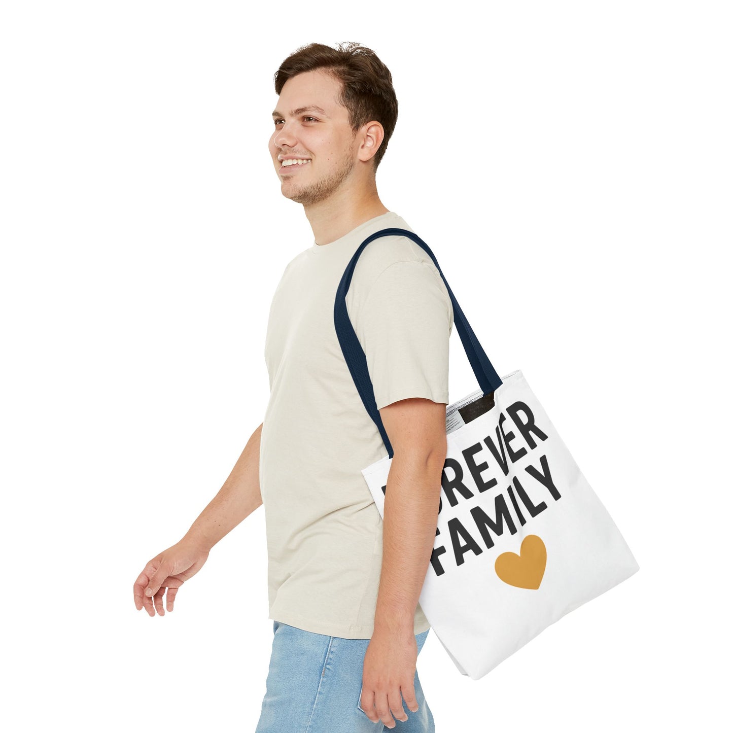 Forever Family Heart Tote Bag — Love Canvas Tote