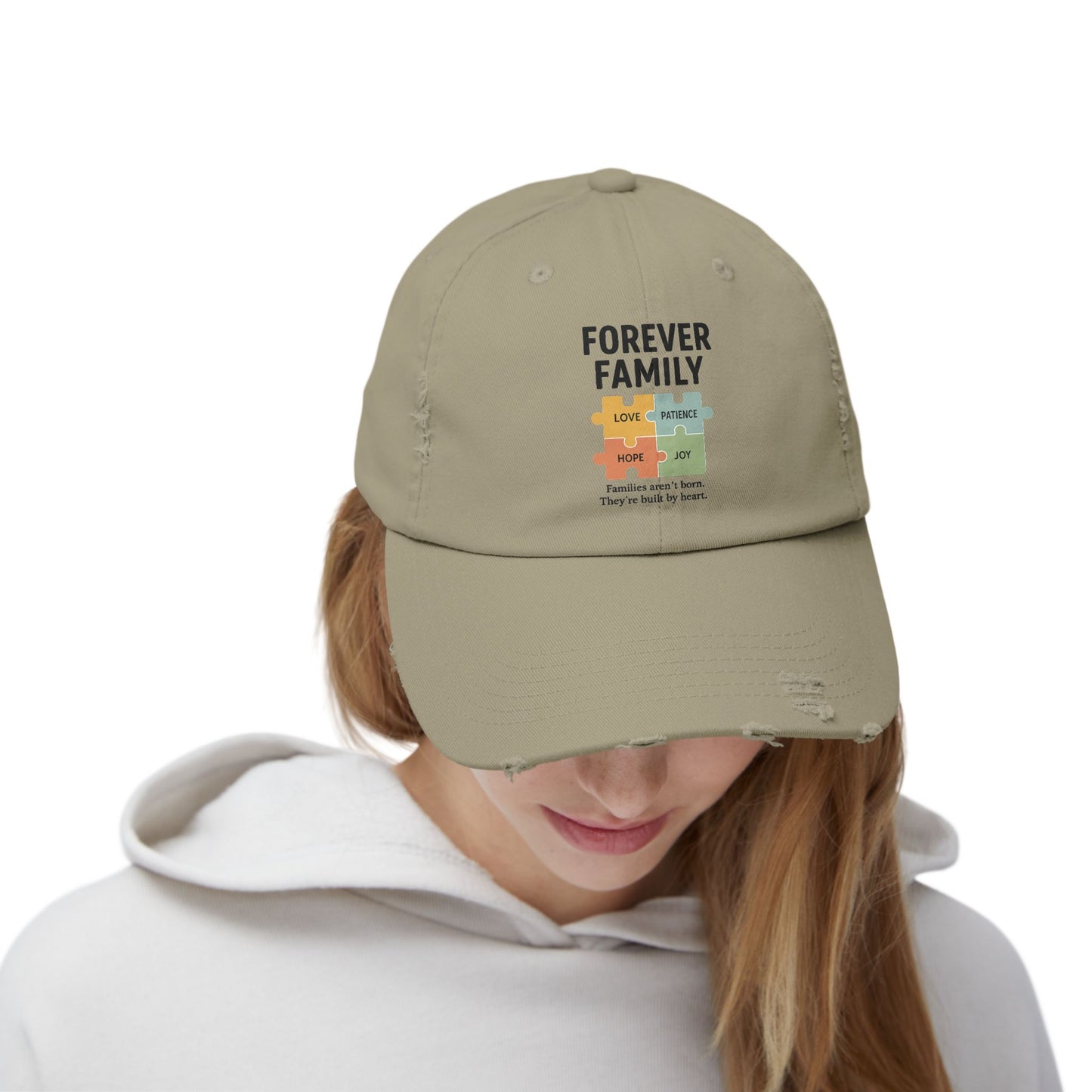 Forever Family Distressed Cap