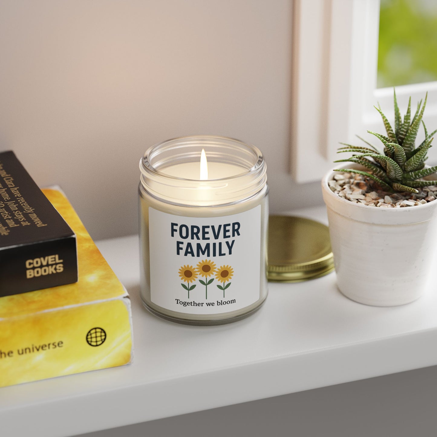 Soy Candle – "Forever Family" Scented Jar (4oz & 9oz)